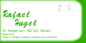 rafael hugel business card